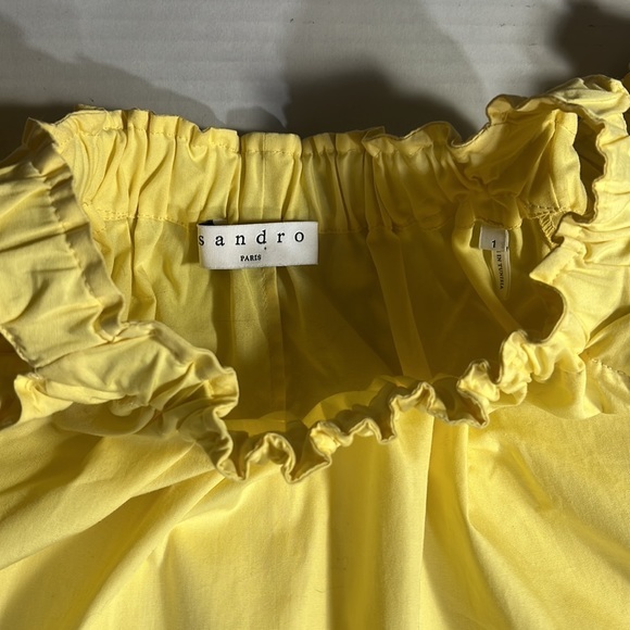 Sandro Embroidered Cold Shoulder Top✨ - Picture 5 of 11